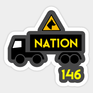 Trucker Radio Sticker